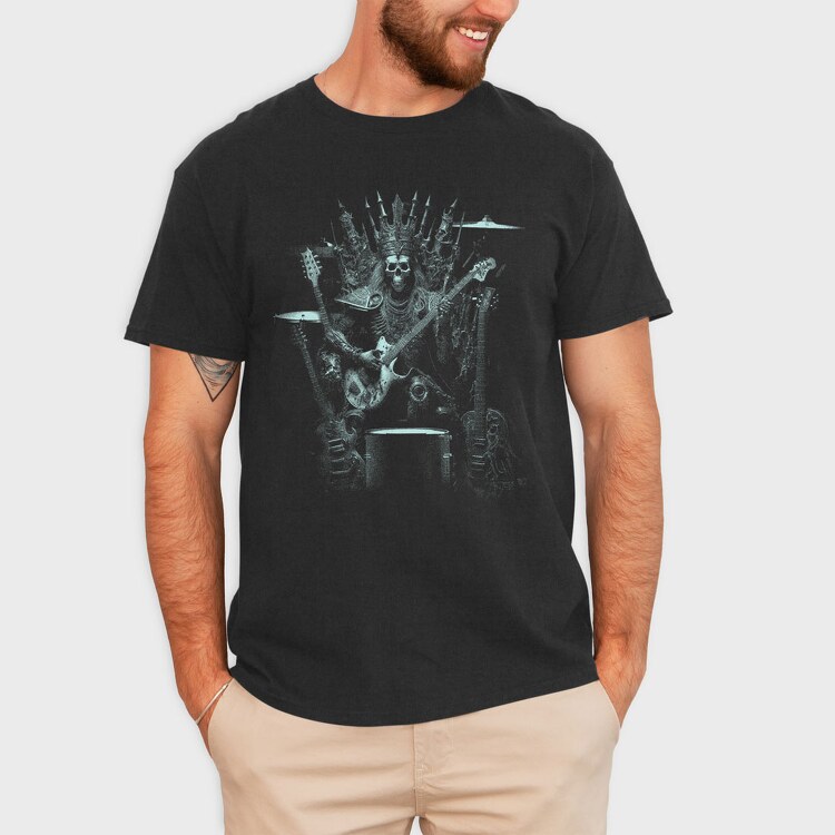 Skeleton Rock King, Tricou Barbati (Unisex)