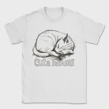 Cat Karma Sketch, Tricou Barbati (Unisex)