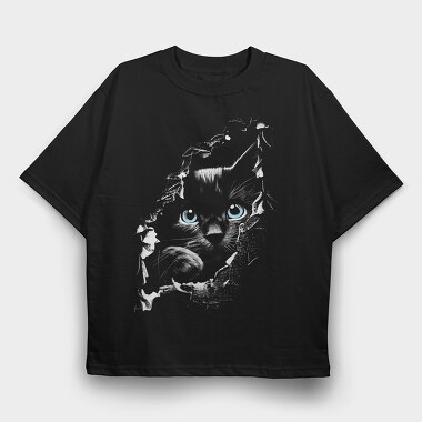 Cat Ripping, Tricou Oversize Barbati (Unisex)