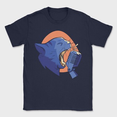 Cat Scream Mic, Tricou Barbati (Unisex)