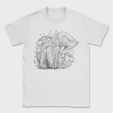 Cat Shroom, Tricou Barbati (Unisex)