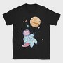 Axolotl Astronaut In Space, Tricou Barbati (Unisex)