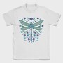 Floral Dragonfly Watercolor, Tricou Barbati (Unisex)