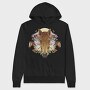 Floral Horses Collage Geometry, Hanorac Oversize Barbati (Unisex)