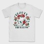Floral Skull Nature Beauty Is Timeless Tote, Tricou Barbati (Unisex)