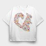 Floral Squirrel, Tricou Oversize Barbati (Unisex)
