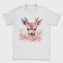 Florla Deer Throw Pillow, Tricou Barbati (Unisex)