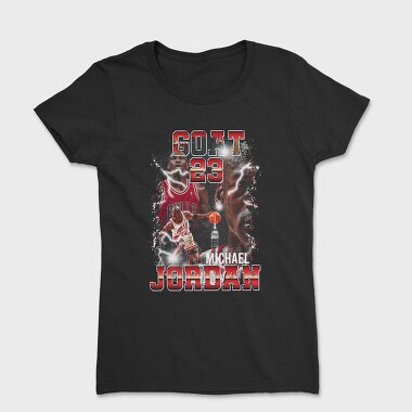 Michael Jordan Bulls Neon Glow, Tricou Femei