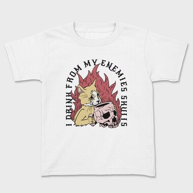 Cat Skull Mug, Tricou Copii
