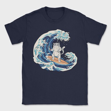 Cat Sushi Wave, Tricou Barbati (Unisex)