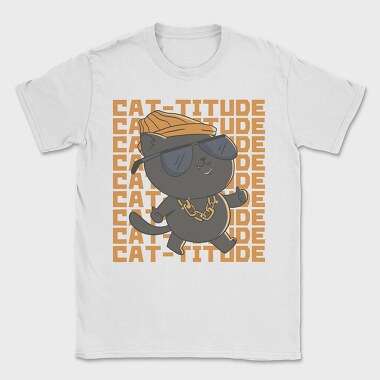 Cat Titude, Tricou Barbati (Unisex)