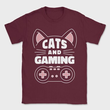 Cats and Gaming, Tricou Barbati (Unisex)