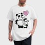 Panda Bears Balloon, Tricou Barbati (Unisex)