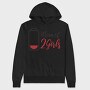 Girl Mom Battery Funny Momo Of Two Girls, Hanorac Oversize Barbati (Unisex)