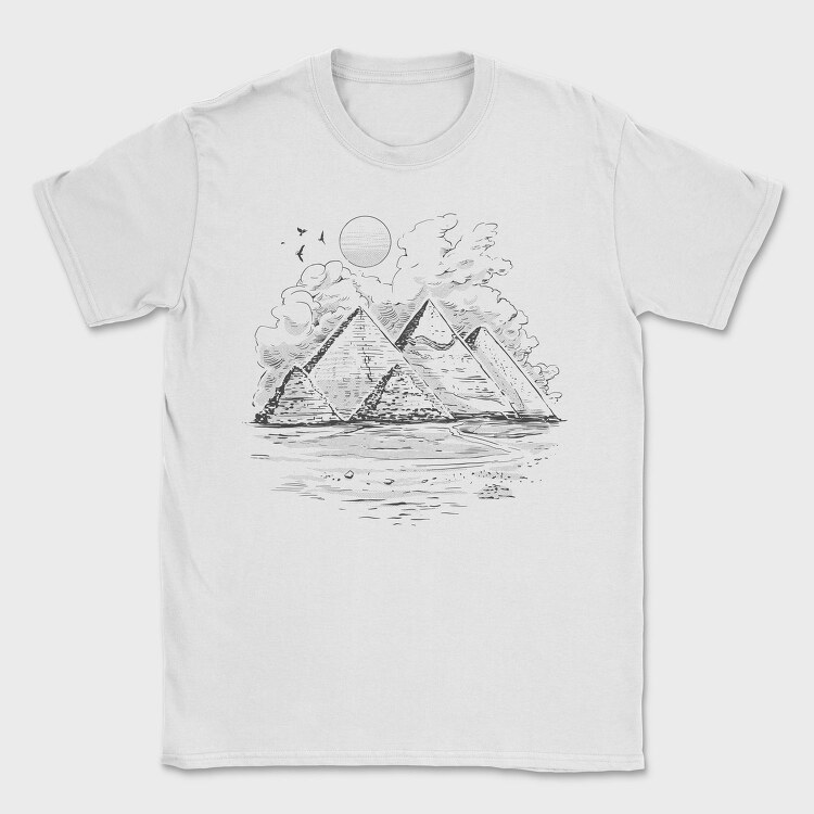 Giza Pyramids Piramids, Tricou Barbati (Unisex)