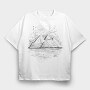 Giza Pyramids Piramids, Tricou Oversize Barbati (Unisex)