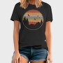 Mountains and Tree Retro Sunset, Tricou Barbati (Unisex)