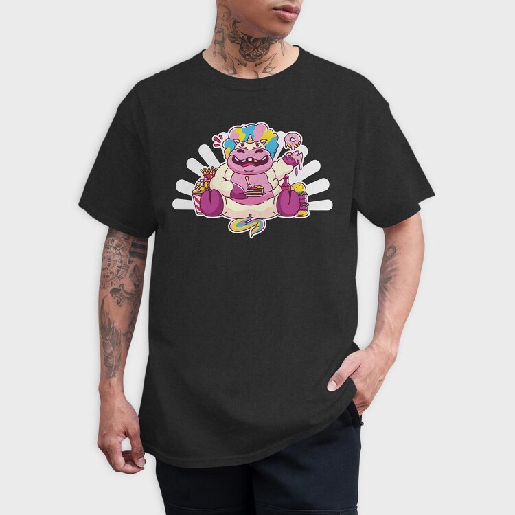 Fat Unicorn, Tricou Barbati (Unisex)
