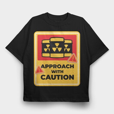 Caution Signal, Tricou Oversize Barbati (Unisex)