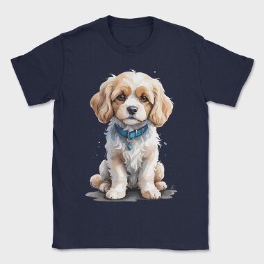 Cavachon Dog Watercolor, Tricou Barbati (Unisex)