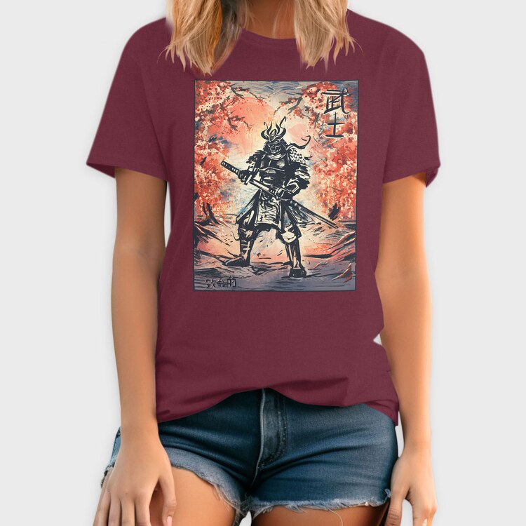 Samurai Traditional Trees, Tricou Barbati (Unisex)