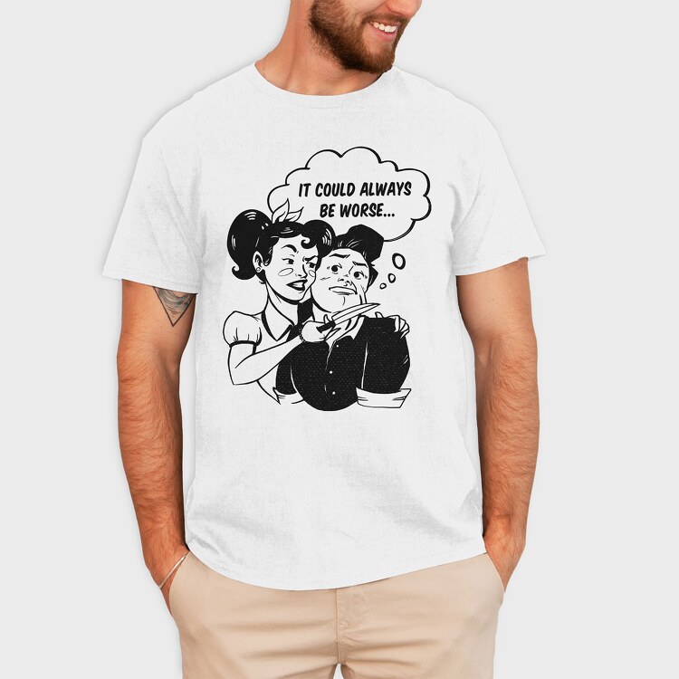 Woman Comic Knife, Tricou Barbati (Unisex)