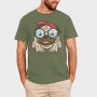Pug With Glasses, Tricou Barbati (Unisex)