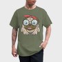 Pug With Glasses, Tricou Barbati (Unisex)