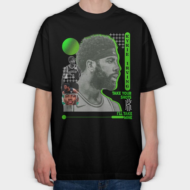 Kyrie Jr Nba Bootleg, Tricou Oversize Barbati (Unisex)