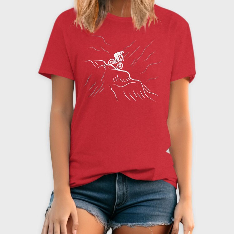 Downhill Bike, Tricou Barbati (Unisex)