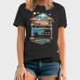 Retro Joystick Landscape, Tricou Barbati (Unisex)