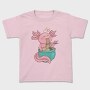 Axolotl Eating Ramen Happy, Tricou Copii