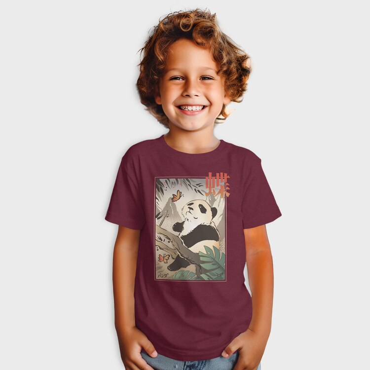 Panda Butterfly Japanese, Tricou Copii