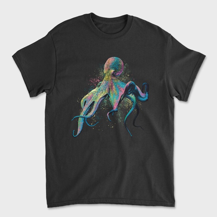 Colorful Octopus, Tricou Barbati (Unisex)