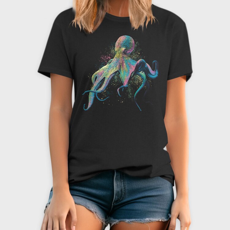 Colorful Octopus, Tricou Barbati (Unisex)