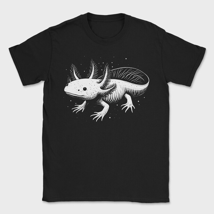 Axolotl Floating Monochrome, Tricou Barbati (Unisex)