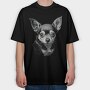 Chihuaha, Tricou Oversize Barbati (Unisex)