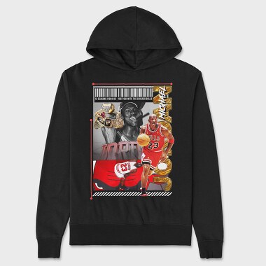 Michael 23 Bulls, Hanorac Oversize Barbati (Unisex)