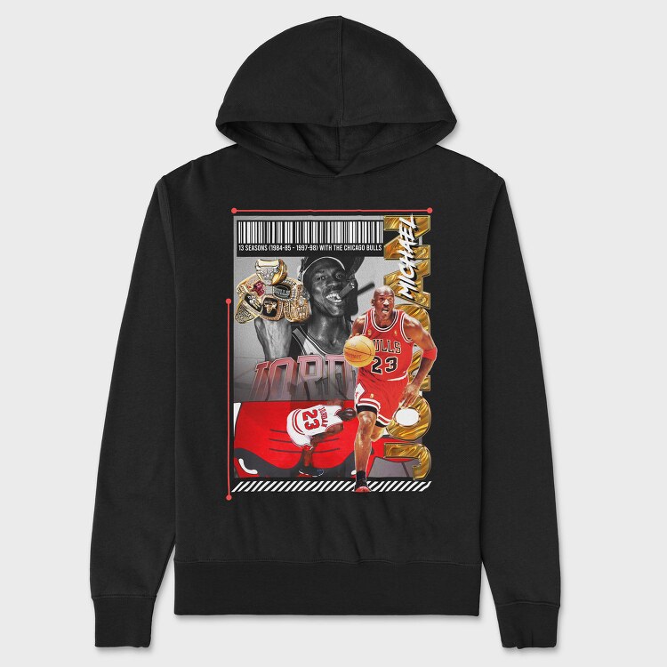 Michael 23 Bulls, Hanorac Oversize Barbati (Unisex)