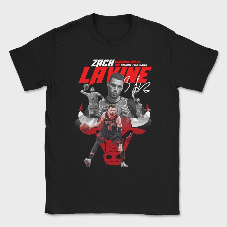 Layne Chicago Bulls, Tricou Barbati (Unisex)