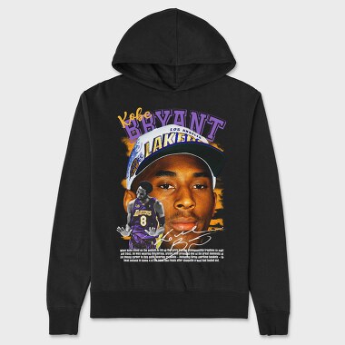 Kobe Bryant Lakers 8, Hanorac Oversize Barbati (Unisex)