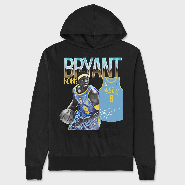 Kobe Bryant 86, Hanorac Oversize Barbati (Unisex)