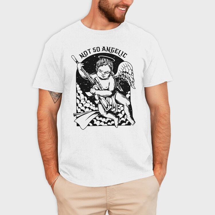 Not So Angelic, Tricou Barbati (Unisex)