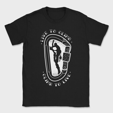 Climb to Live, Tricou Barbati (Unisex)