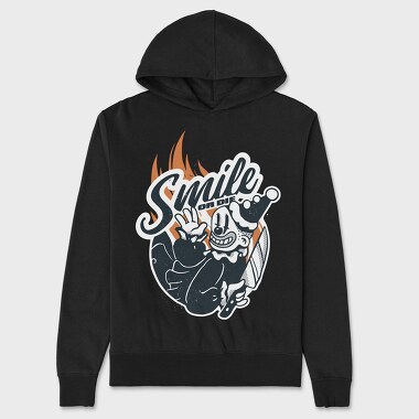 Clown Smile or Die, Hanorac Oversize Barbati (Unisex)