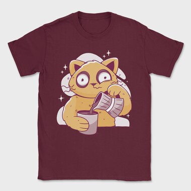 Coffee Cat, Tricou Barbati (Unisex)