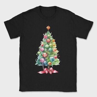 Candy Christmas Tree, Tricou Barbati (Unisex)