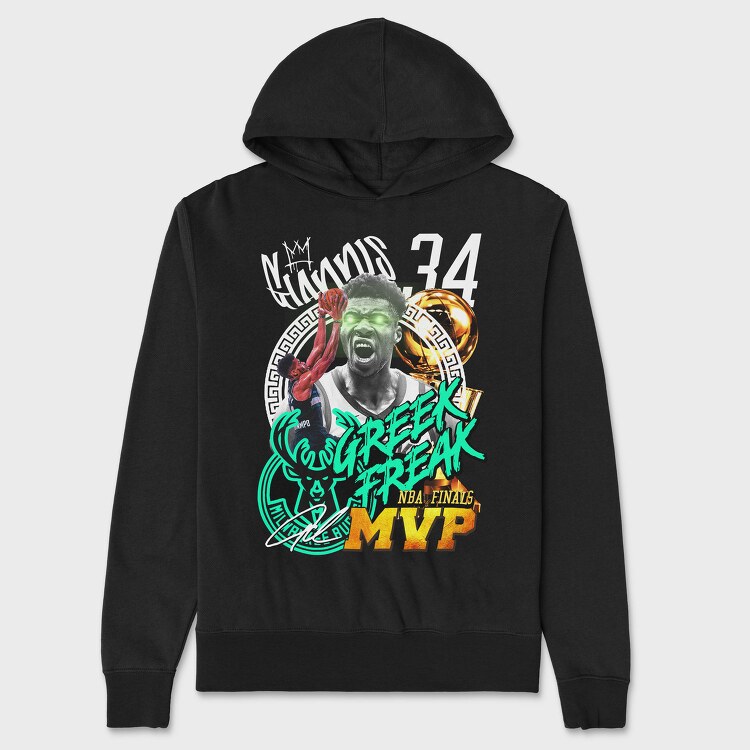 Greek Freak Mvp, Hanorac Oversize Barbati (Unisex)