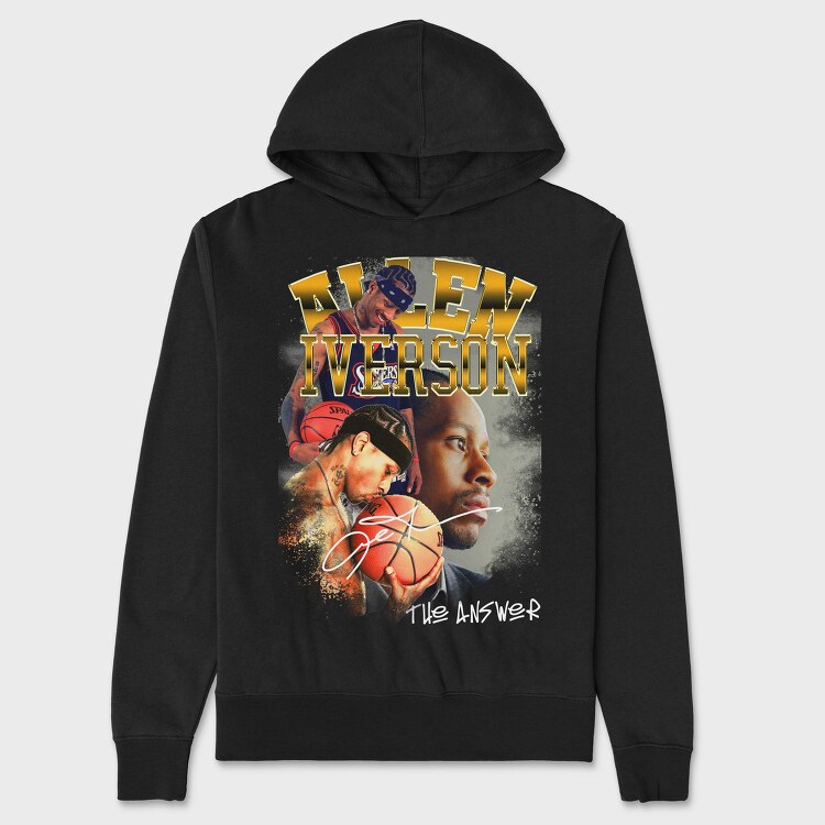 Allen Iverson Nba, Hanorac Oversize Barbati (Unisex)