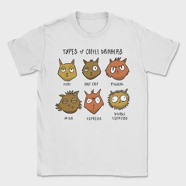Coffee Cats, Tricou Barbati (Unisex)